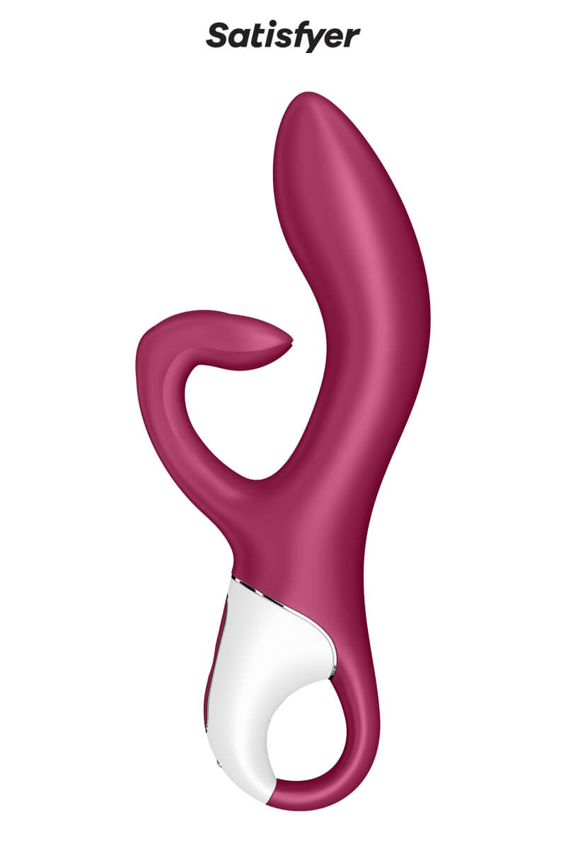 Vibromasseur rabbit Embrace me bordeaux de la marque Satisfyer