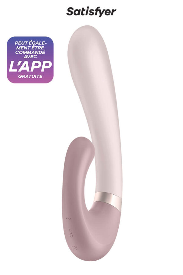 Vibromasseur rabbit connecté Heat Wave de la marque Satisfyer
