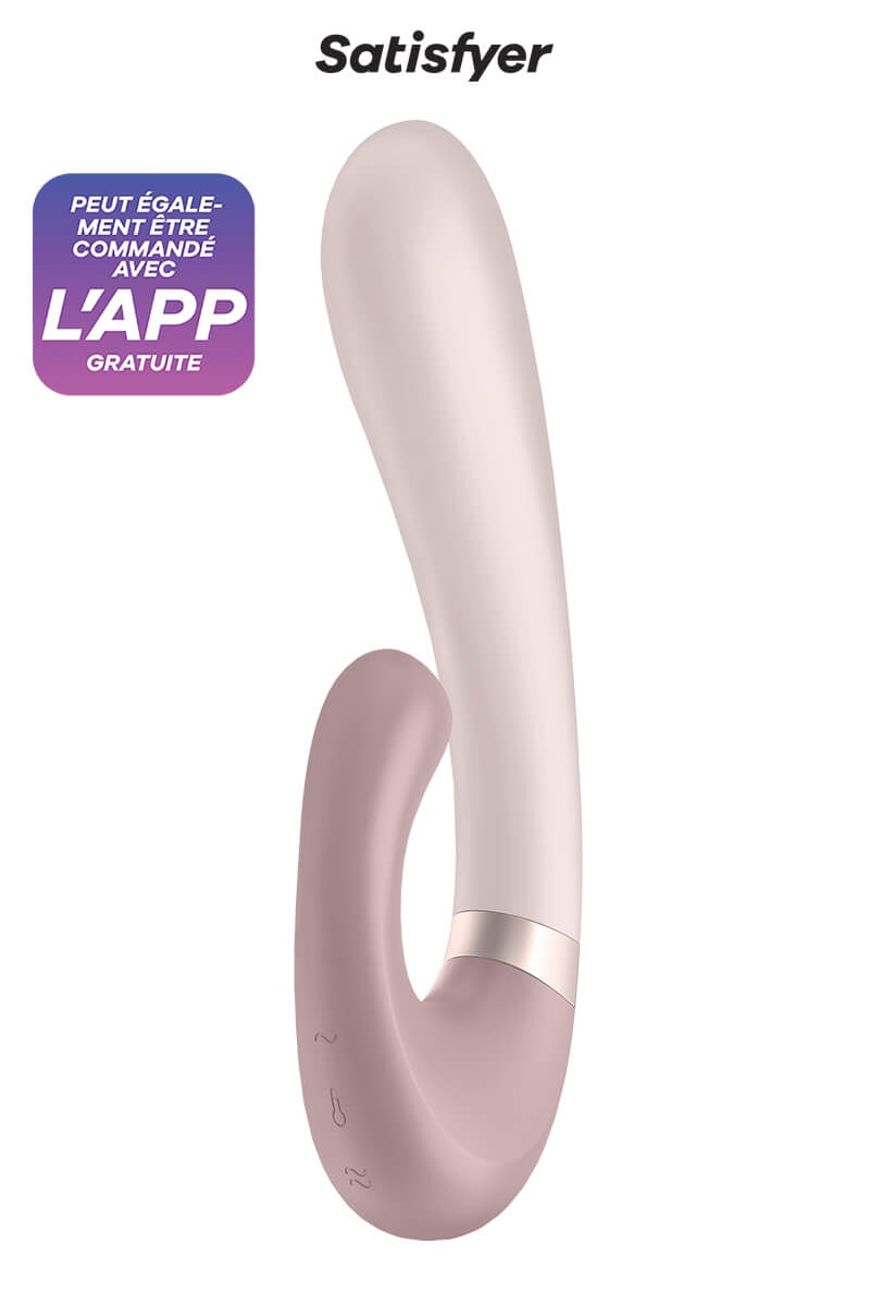 vibro-rabbit-heat-wave-satisfyer-1 Vibromasseur rabbit connecté Heat Wave de la marque Satisfyer