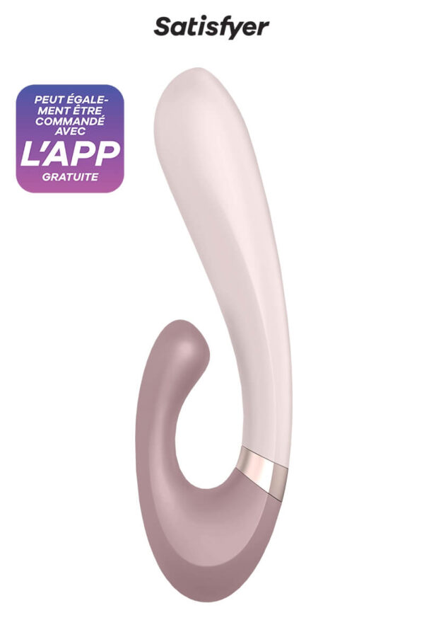 Vibromasseur rabbit connecté Heat Wave de la marque Satisfyer