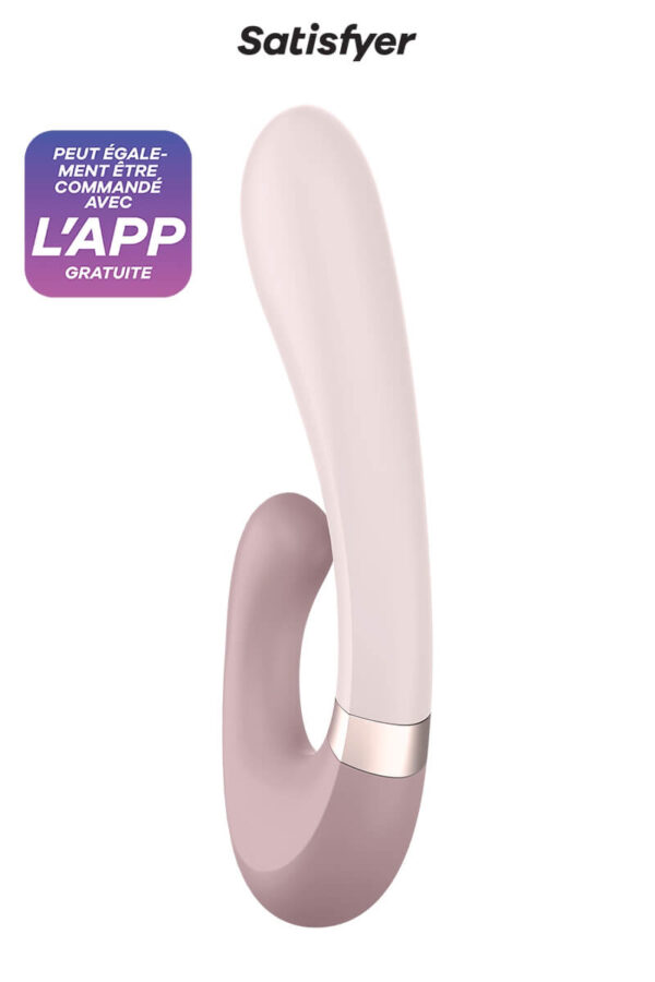 Vibromasseur rabbit connecté Heat Wave de la marque Satisfyer
