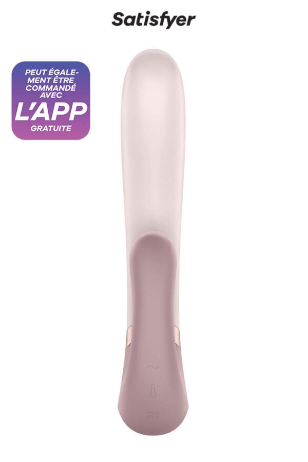 Vibromasseur rabbit connecté Heat Wave de la marque Satisfyer