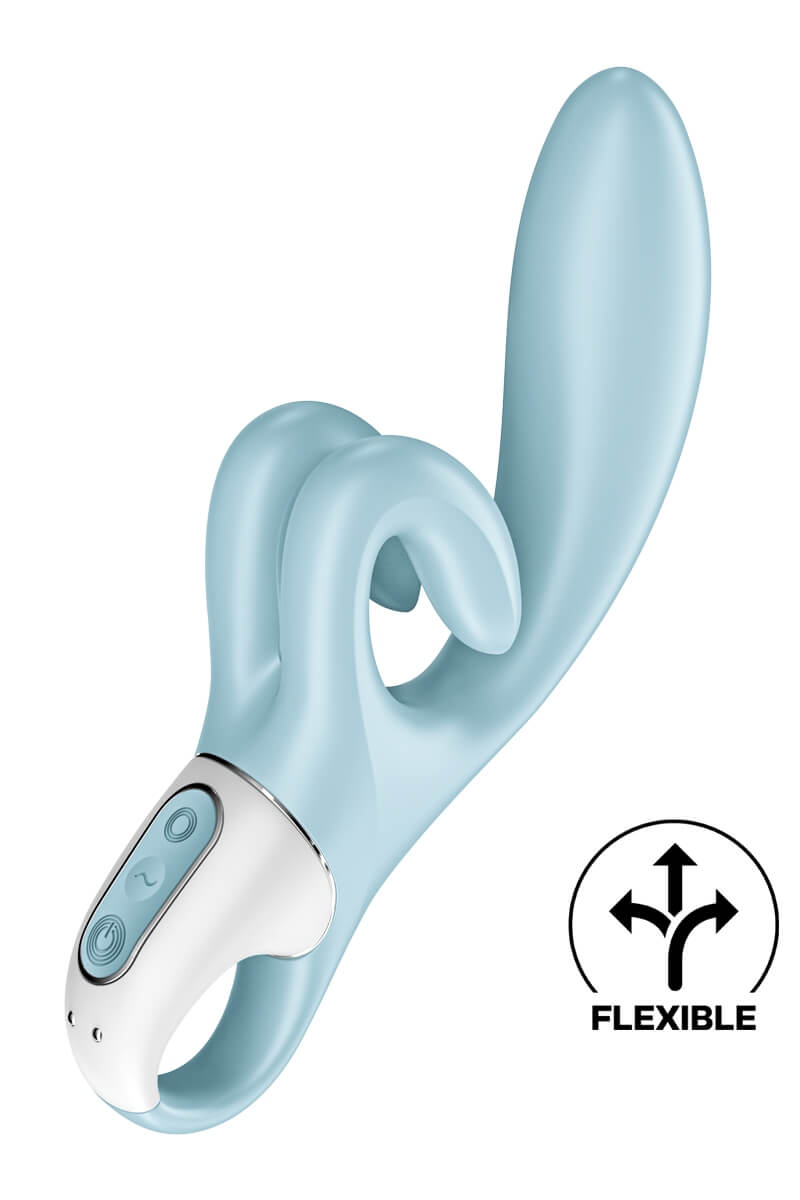 vibro-rabbit-touchme-bleu-satisfyer-1 Vibromasseur rabbit Touch me bleu de la marque Satisfyer