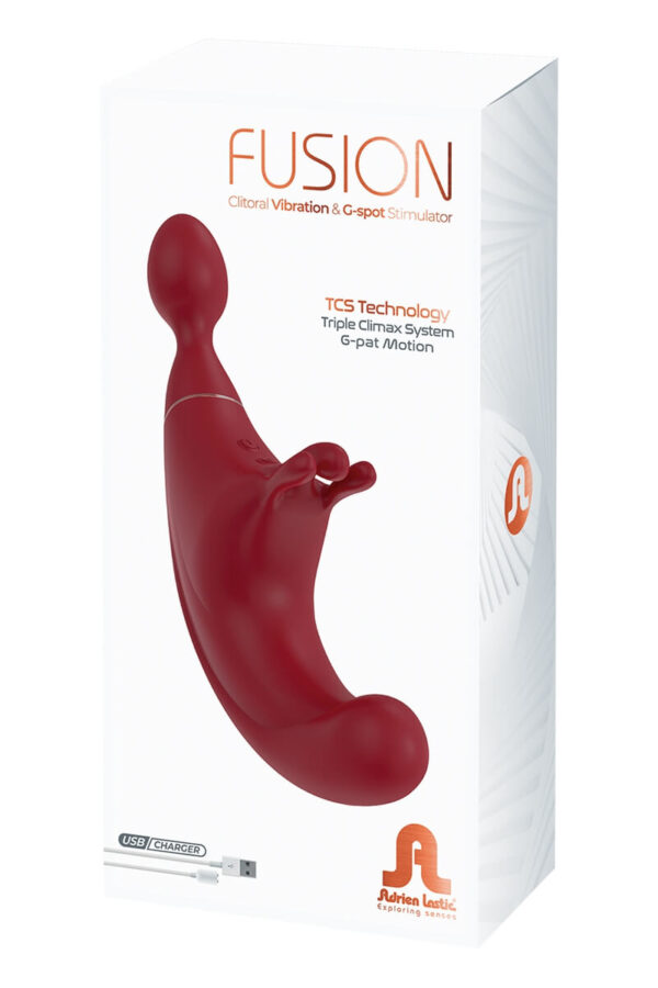 Packaging du vibromasseur fusion de la marque Adrien Lastic
