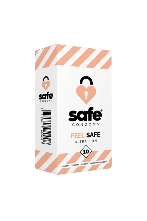 Boîte de 10 préservatifs ultra fin Feel Safe de la marque Safe