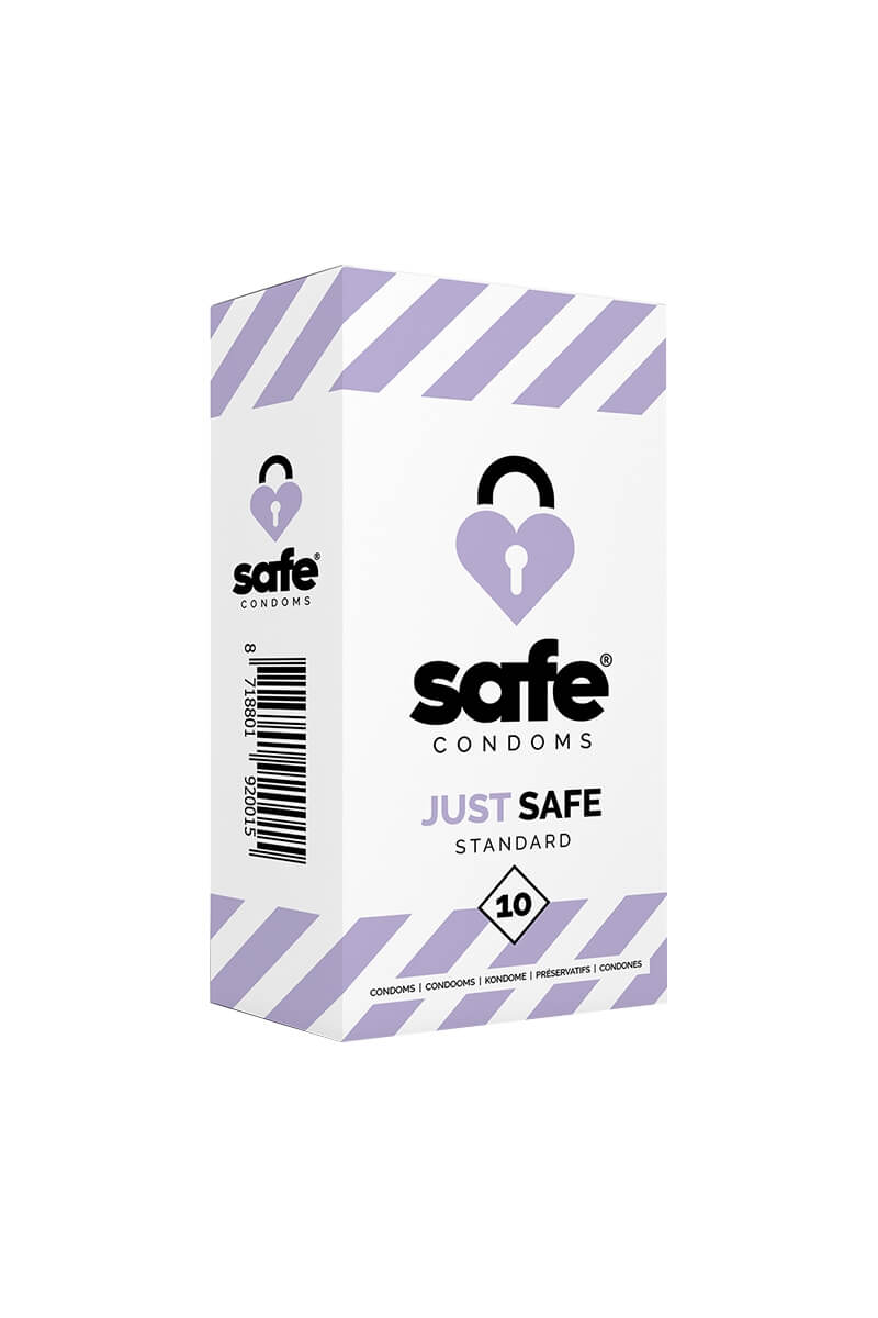 Boîte de 10 préservatifs standard Just Safe de la marque Safe