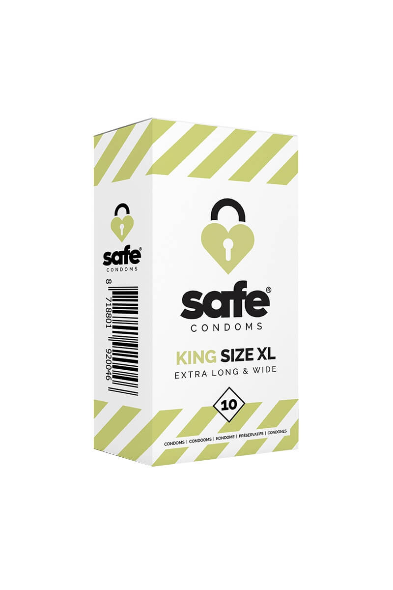 Boîte de 10 préservatifs extra large Save King XL de la marque Safe