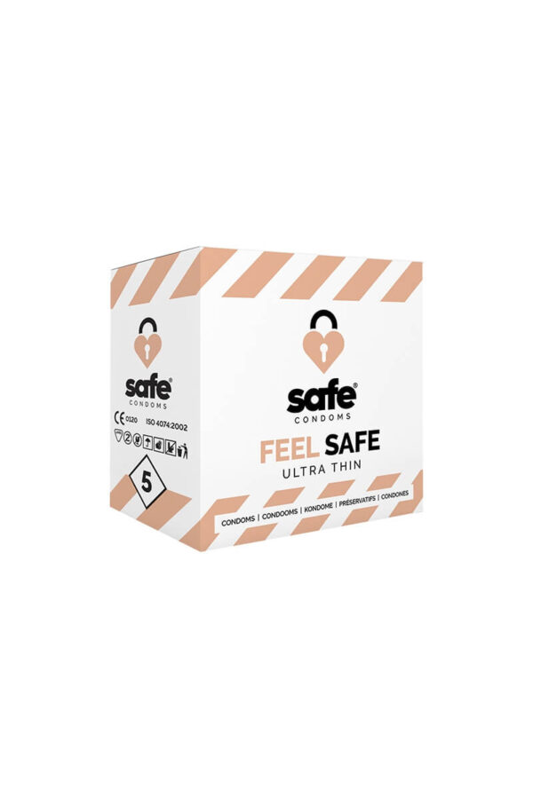 Boîte de 5 préservatifs ultra fin Feel Safe de la marque Safe
