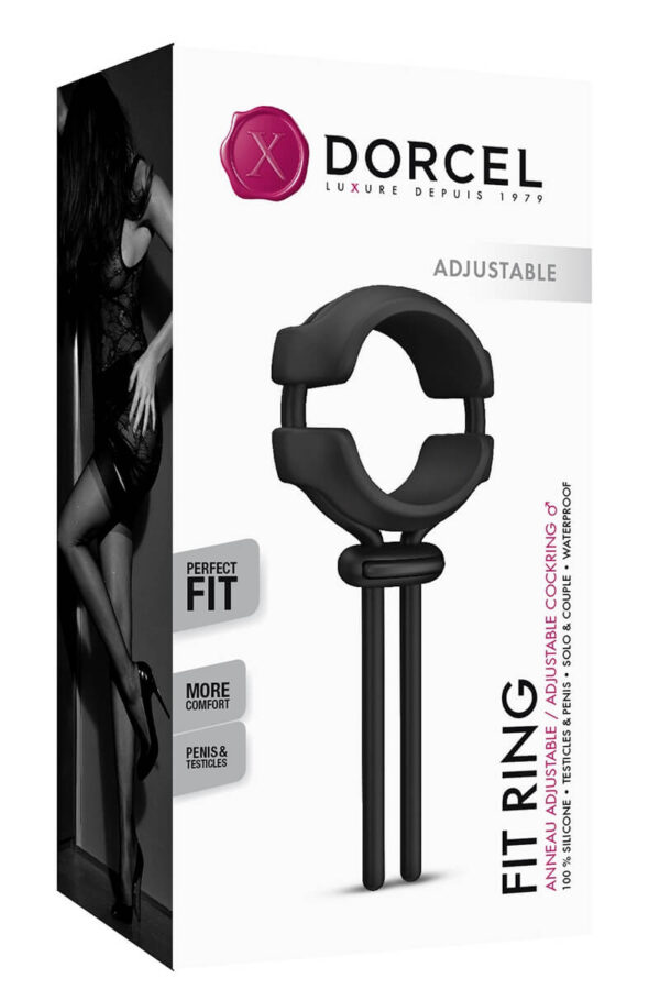 Packaging de l'anneau pénien ajustable Fit Ring de la marque Dorcel