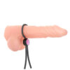 Cockring lasso ajustable Mr Dorcel sur un faux pénis de la marque Dorcel
