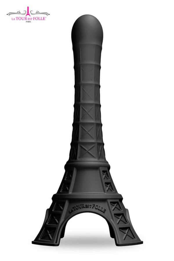 Gode dildo noir en forme de tour eiffel de la marque La Tour est Folle