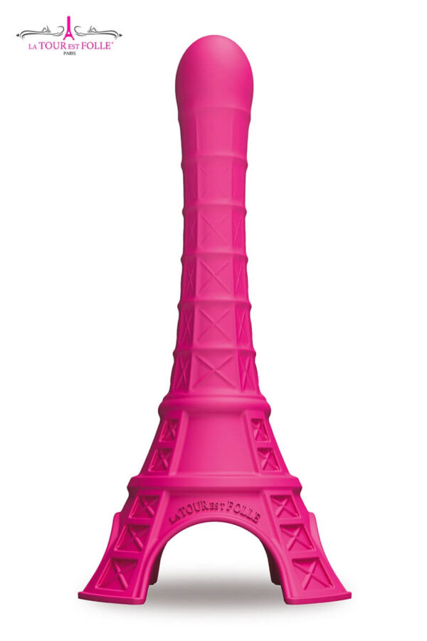 Gode dildo rose en forme de tour eiffel de la marque La Tour est Folle