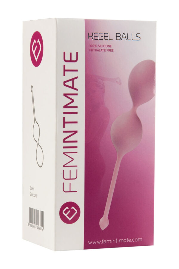 Packaging des boules de kegel de la marque Femintimate