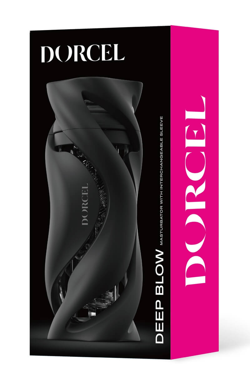 masturbateur-deep-blow-noir-dorcel-5 Packaging du masturbateur manuel Deep Blow noir de la marque Dorcel