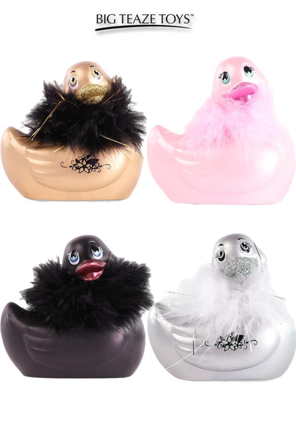 Minis canards vibrants duckie paris de la marque Big Teaze Toys