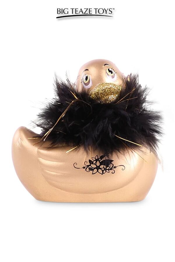 Mini canard vibrant duckie paris doré de la marque Big Teaze Toys