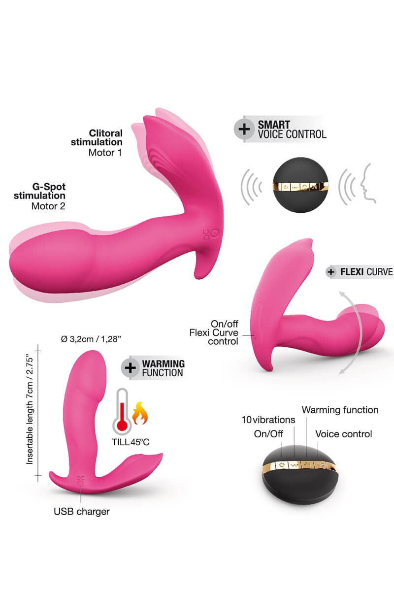 Stimulateur chauffant télécommandé Secret Clit de la marque Dorcel