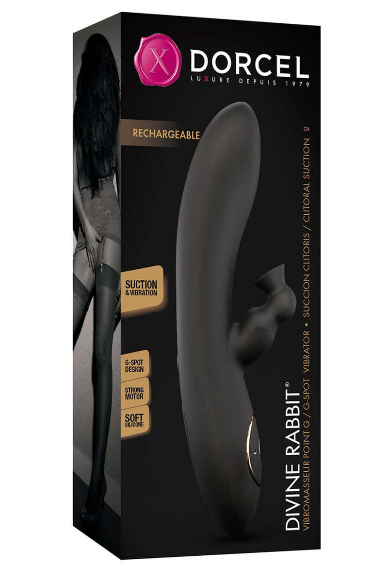 Packaging du vibromasseur Divine Rabbit de la marque Dorcel