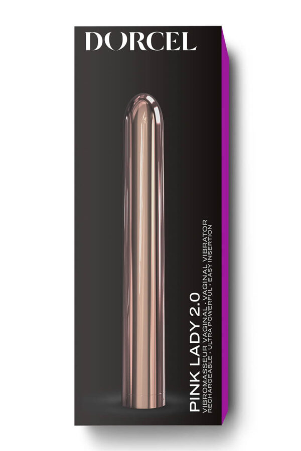 Packaging du vibromasseur Pink Lady 2.0 de la marque Dorcel