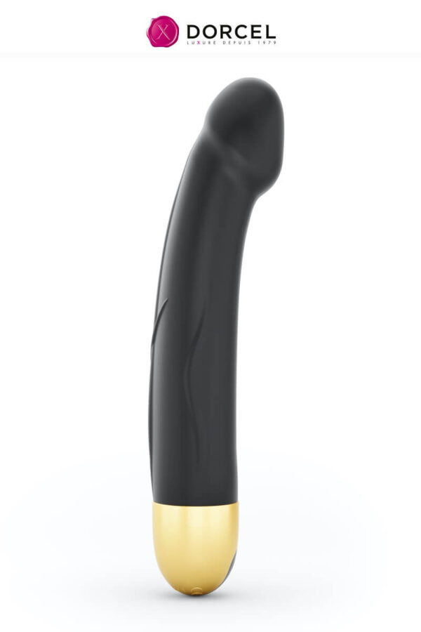 Vibromasseur Real Vibration taille M en noir et or de la marque Dorcel