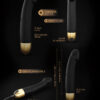 Vibromasseur Real Vibration taille M en noir et or de la marque Dorcel