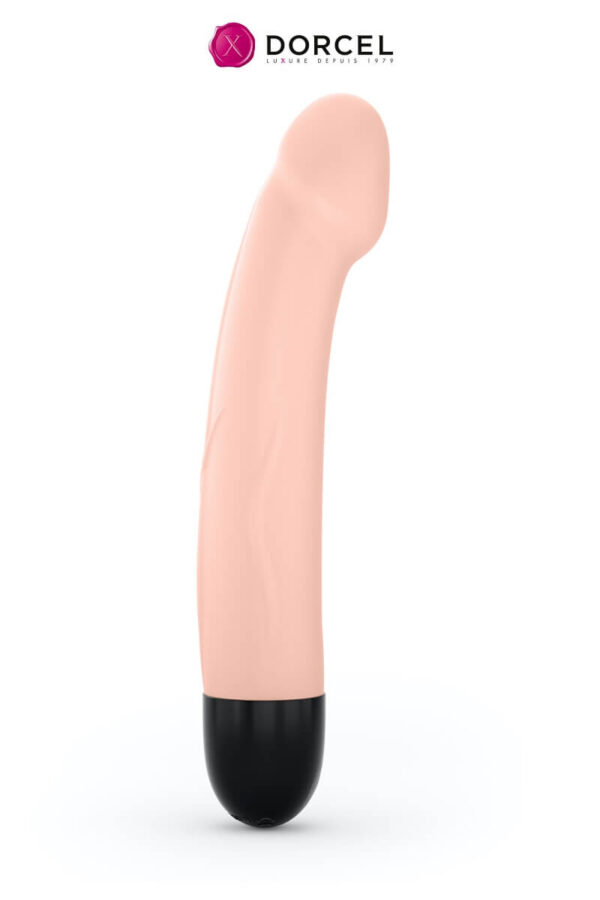 Vibromasseur Real Vibration taille M en couleur chair de la marque Dorcel