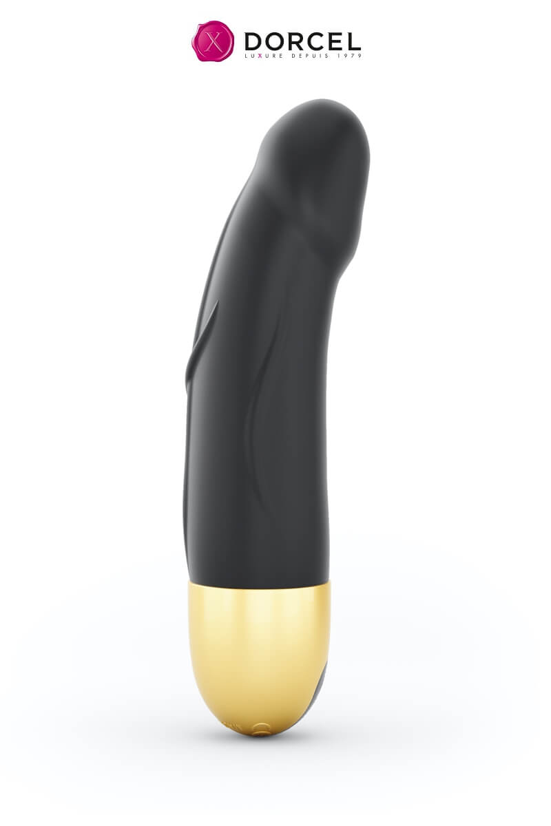 Vibromasseur Real Vibration taille S en noir et or de la marque Dorcel