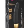 Packaging du vibromasseur Real Vibration taille S en noir et or de la marque Dorcel