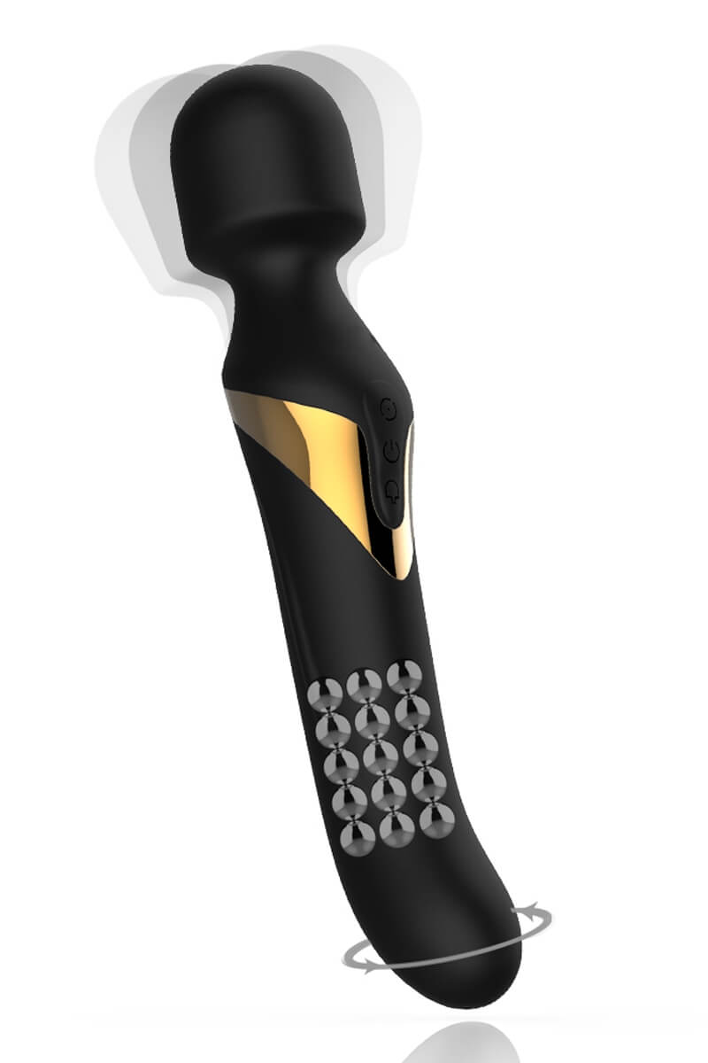 Vibromasseur wand Dual Orgasms Gold de la marque Dorcel