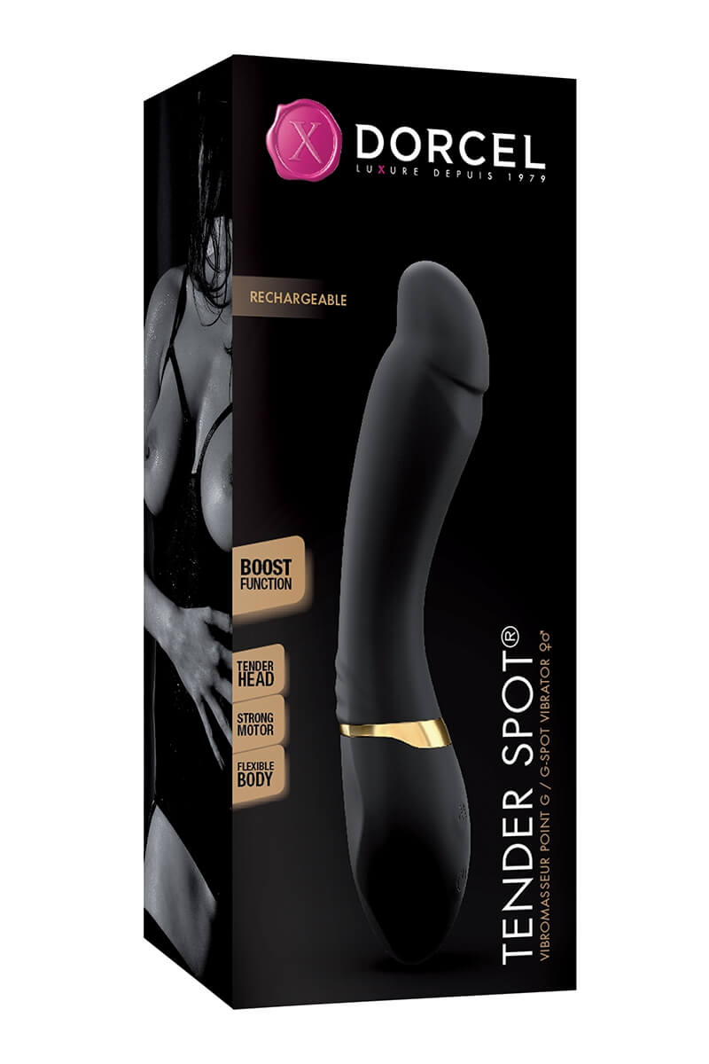 Packaging du vibromasseur flexible Tender Spot de la marque Dorcel