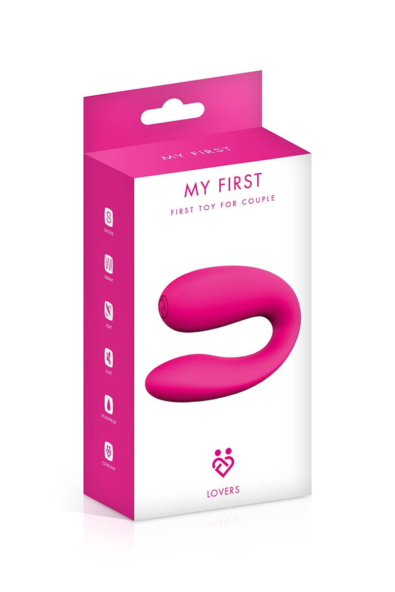 Packaging du double stimulateur pour couple Lovers de la marque My First