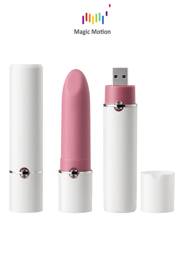 Mini vibro connecté en forme de rouge à lèvre Magic Lotos de la marque Magic Motion