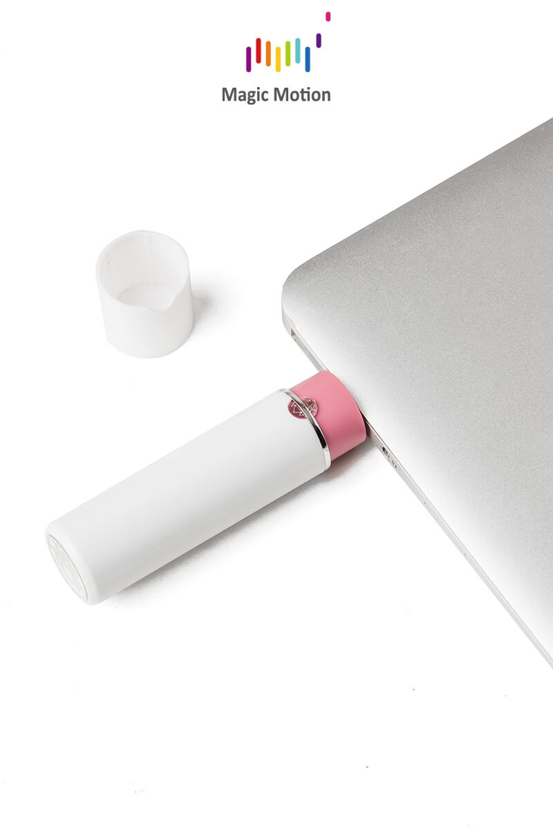 Mini vibro connecté en forme de rouge à lèvre Magic Lotos de la marque Magic Motion