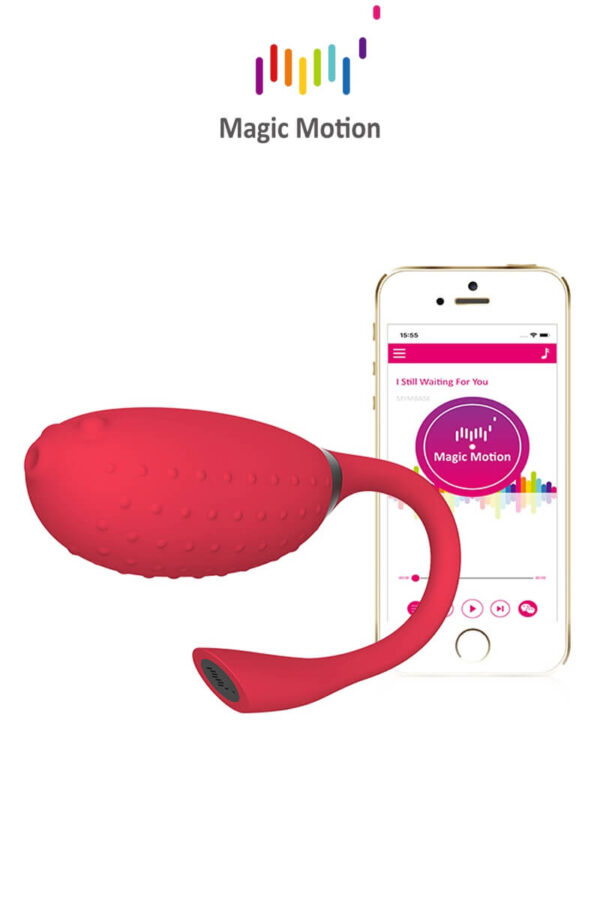 Œuf vibrant connecté Magic Fugu rouge de la marque Magic Motion