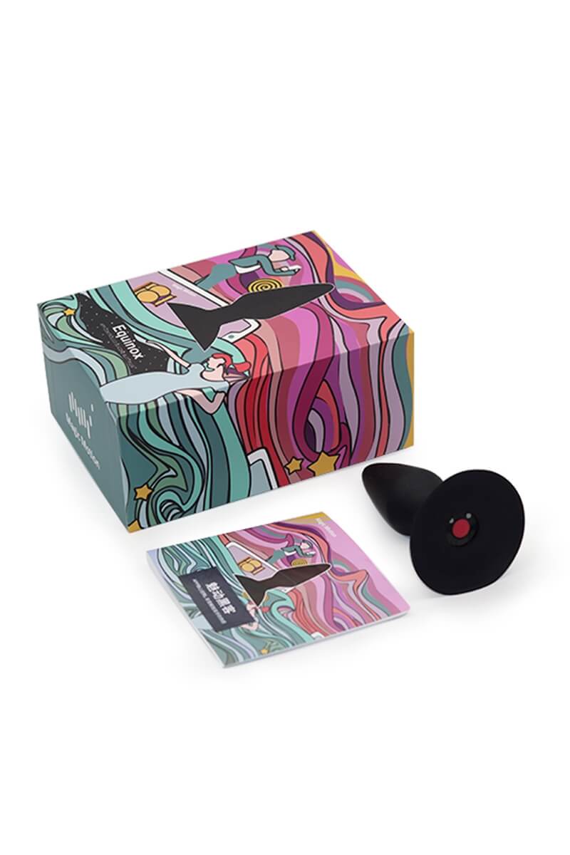 Packaging du plug anal vibrant connecté Equinox de la marque Magic Motion