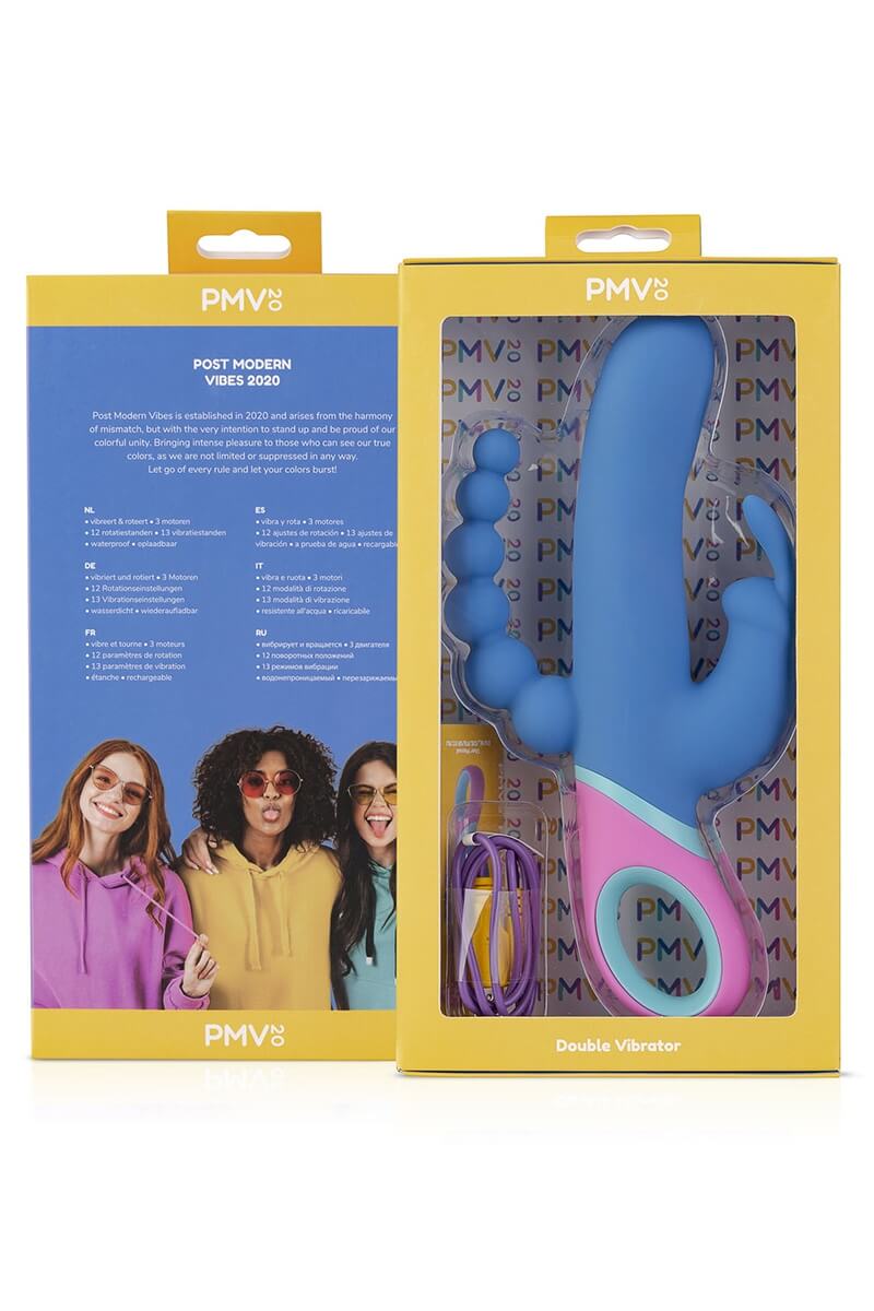 Packaging du triple vibromasseur Vice de la marque PMV20