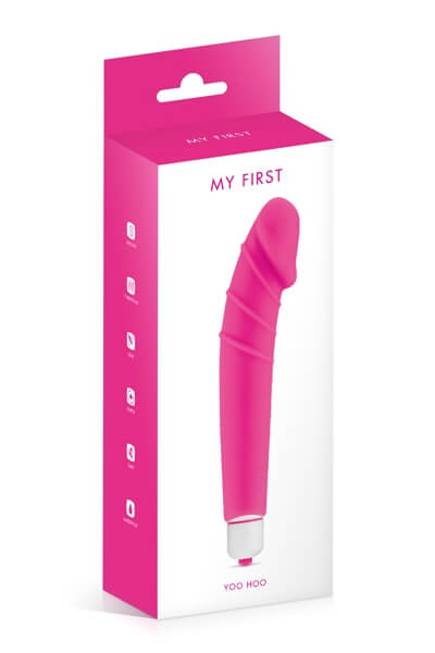 Packaging du vibromasseur semi réaliste Yoo Hoo de la marque My First