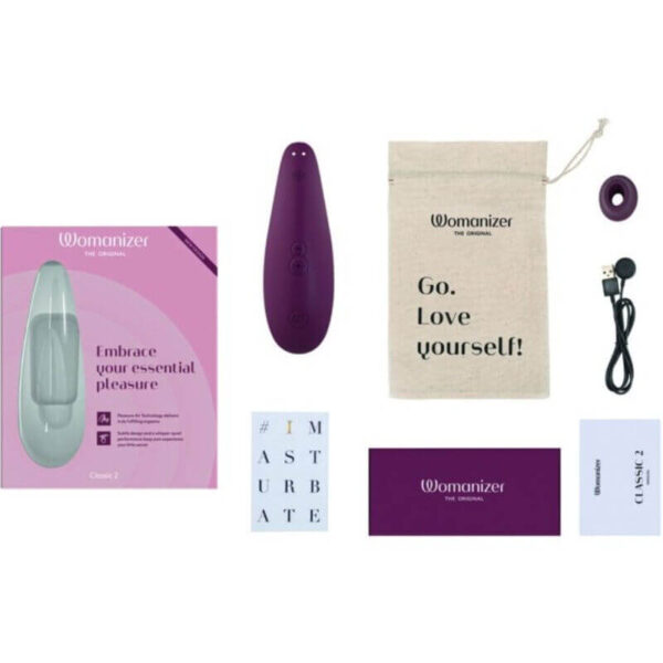 Stimulateur clitoridien Classic 2 bordeaux de la marque Womanizer
