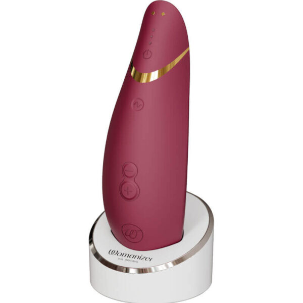 Stimulateur clitoridien Premium 2 bordeaux de la marque Womanizer