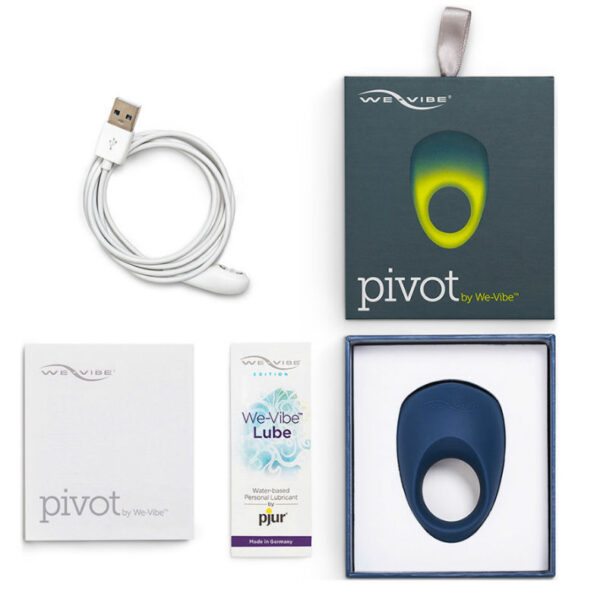Packaging de l'anneau vibrant connecté Pivot de la marque We vibe