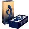 Packaging du vibromasseur rabbit Nova 3 bleu nuit de la marque We vibe
