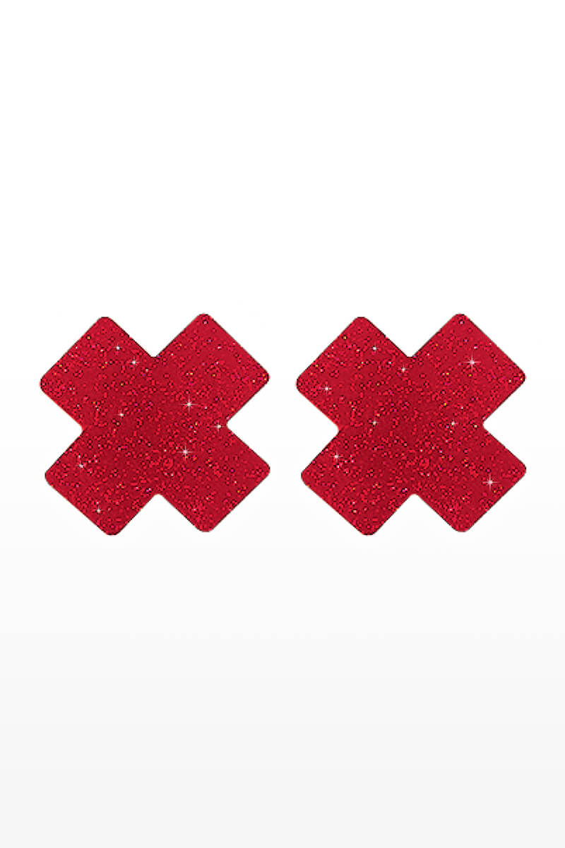 Caches tétons Nipple X Covers rouge de la marque Taboom