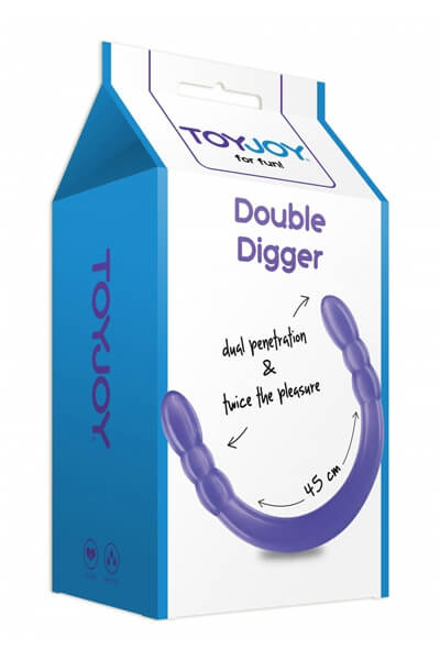 Packaging du godemichet Double Digger Dong de la marque Toy joy
