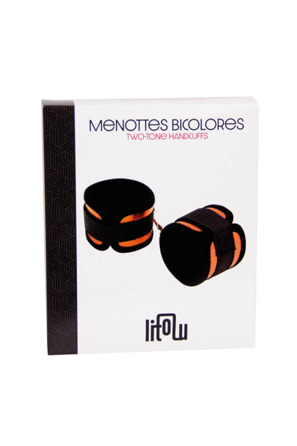 Packaging des menottes bicolore de la marque Litolu