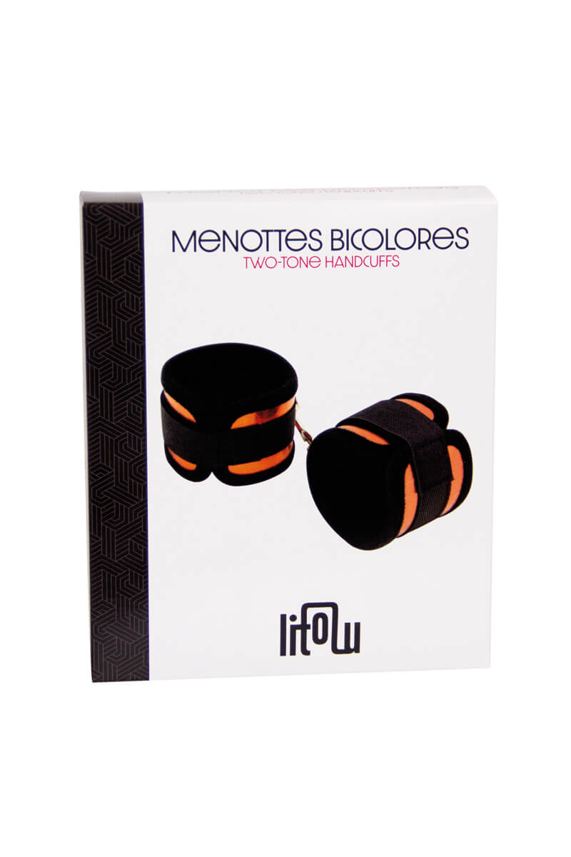 Packaging des menottes bicolore de la marque Litolu