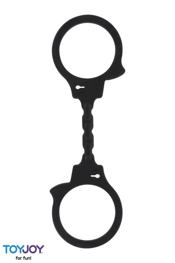 Menottes en silicone Stretchy noir de la marque Toy joy