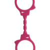 Menottes en silicone Stretchy rose de la marque Toy joy