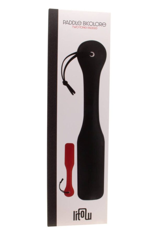 Packaging du paddle bicolore de la marque Litolu