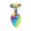 Plug bijou arc-en-ciel taille M de la marque Litolu