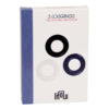 Packaging du set de 3 cockrings multicolore de la marque Litolu